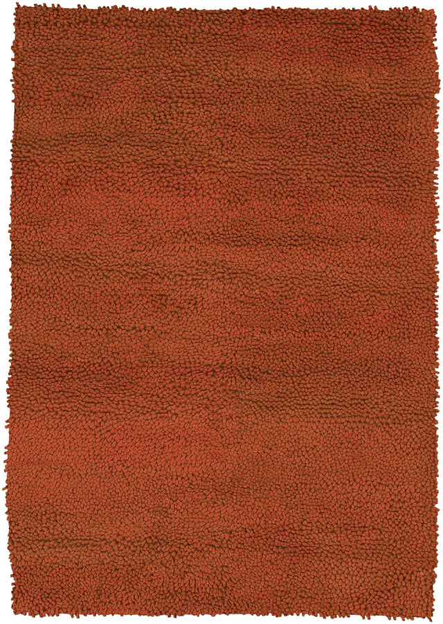 Chandra Strata STR-1107 Orange rug, flat view