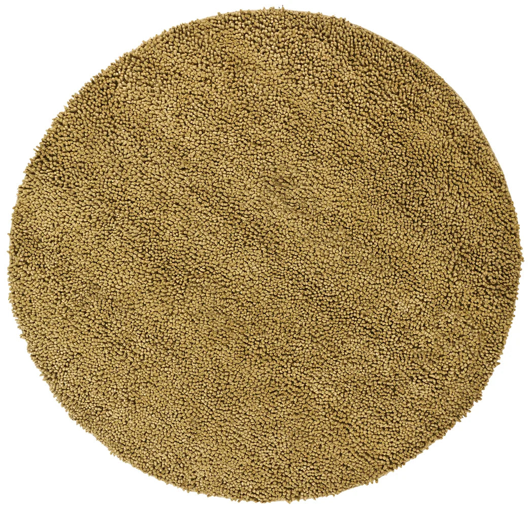 Chandra Strata STR-1109 Gold round rug, flat view