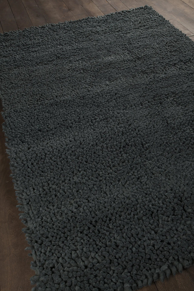 Chandra Strata STR-1125 Black rug, angled side view