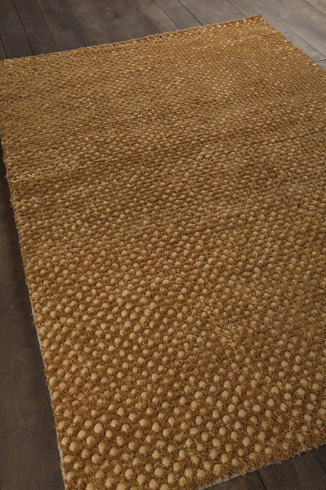 Chandra Strata STR-1161 Brown rug, angled side view