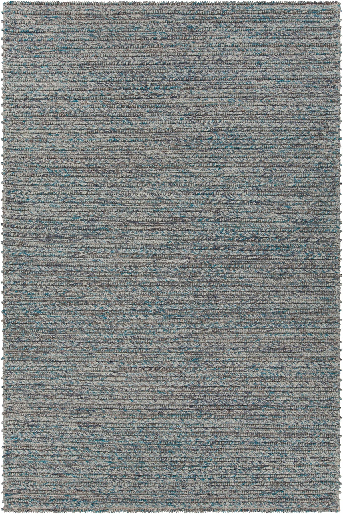 Chandra Sylvie SYL-48000 Blue and Grey and White rug, flat view
