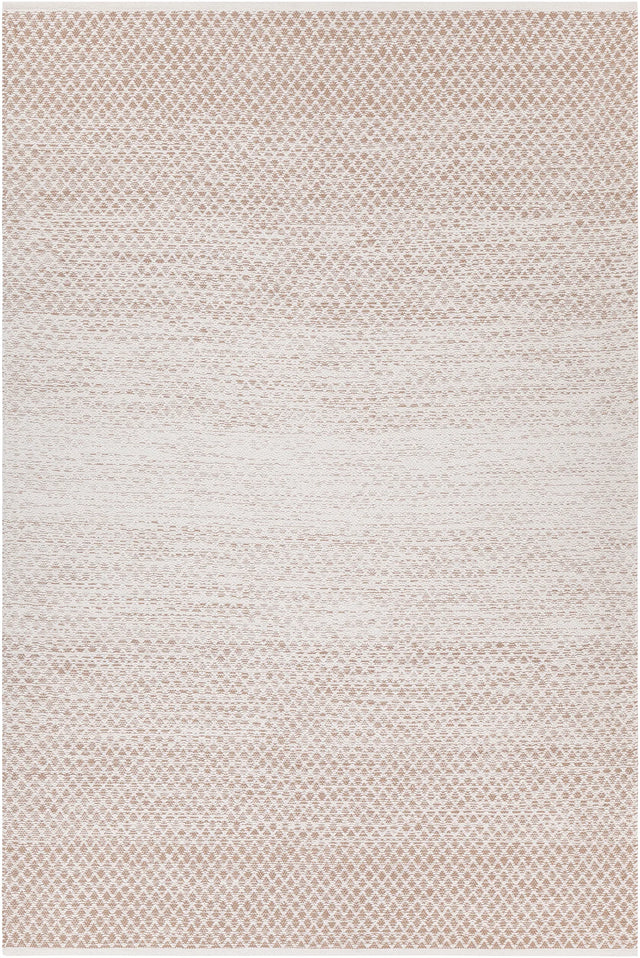 Chandra Tanya TAN-45933 Brown and White rug, flat view