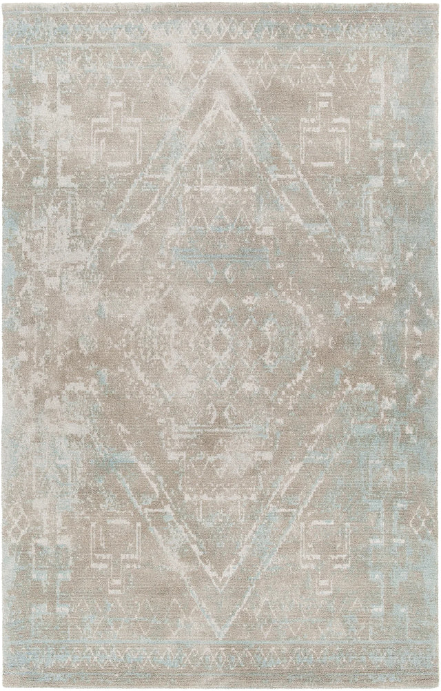 Chandra Tayla TAY-42404 Beige and White and Charcoal rug, flat view