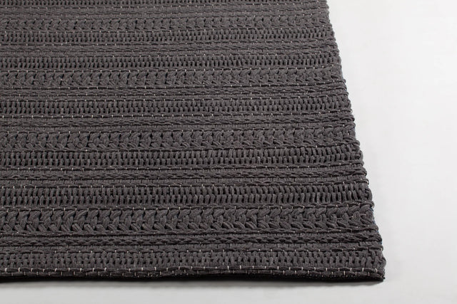 Chandra Tia TIA-48100 Charcoal rug, corner detail