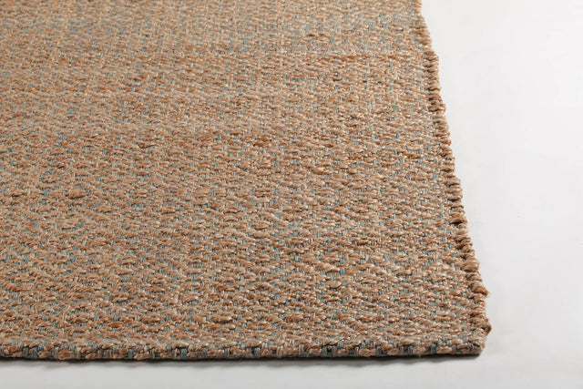 Chandra Tiffany TIF-47100 Natural and Blue rug, corner detail
