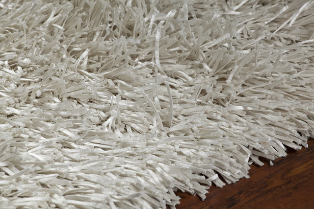 Chandra Tirish TIR-19304 White rug, side detail view