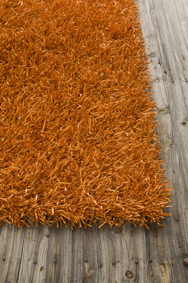 Chandra Tirish TIR-19305 Orange rug, corner detail
