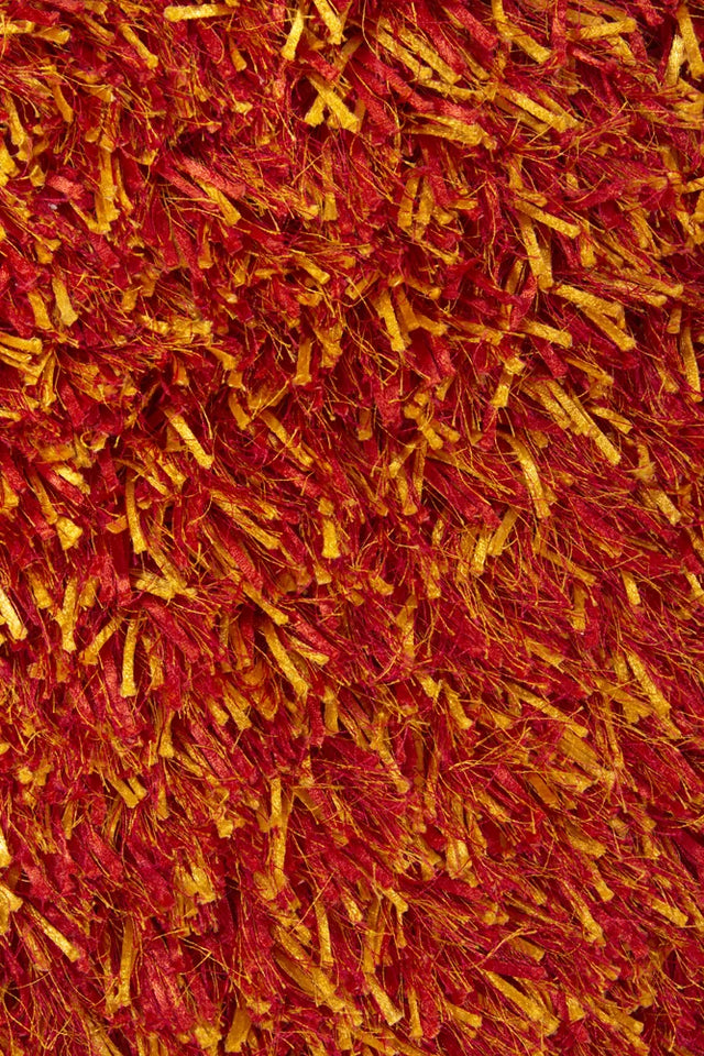 Chandra Tulip TUL-17400 Red and Yellow rug, texture close-up