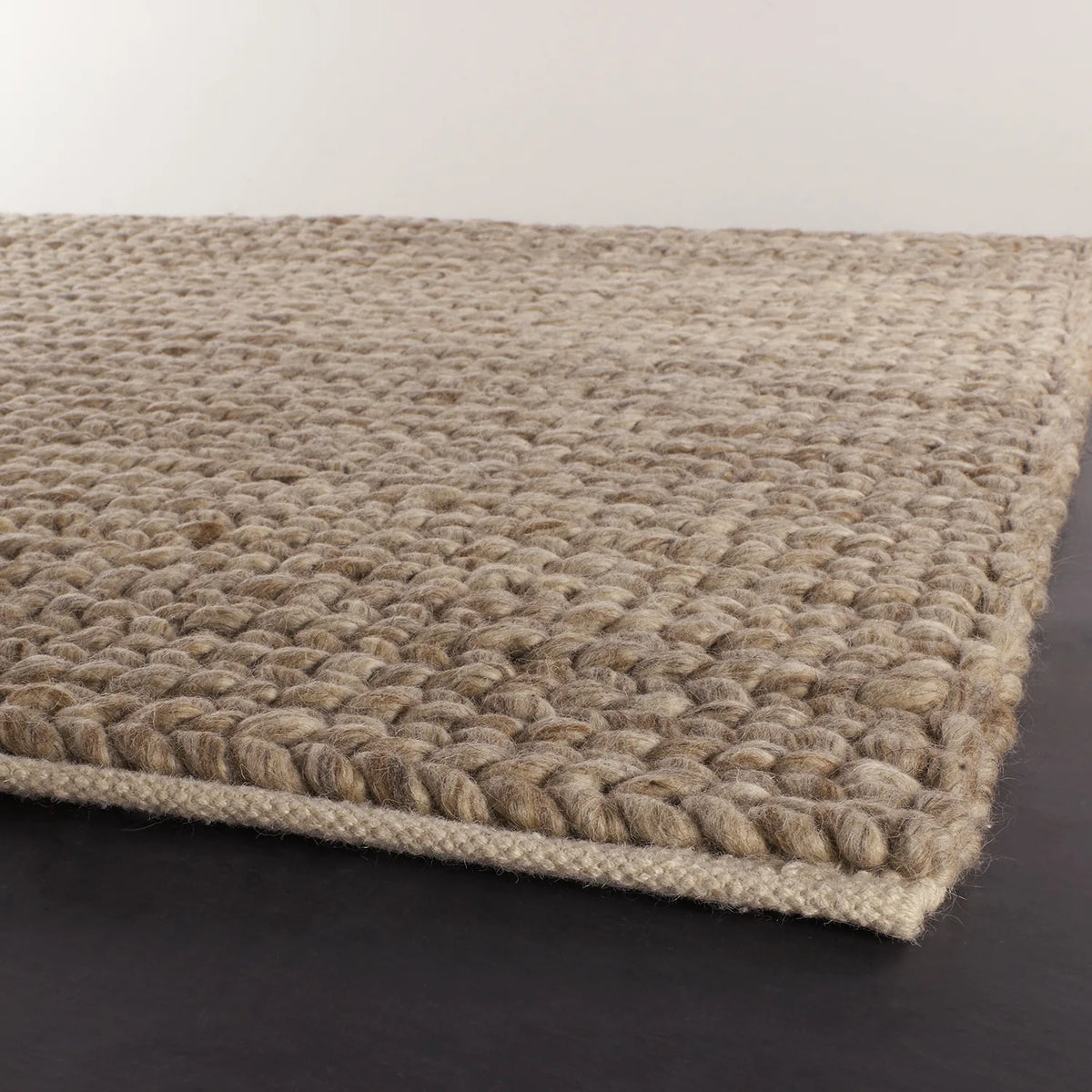 Chandra Valencia VAL-24400 Beige and Tan rug, corner detail