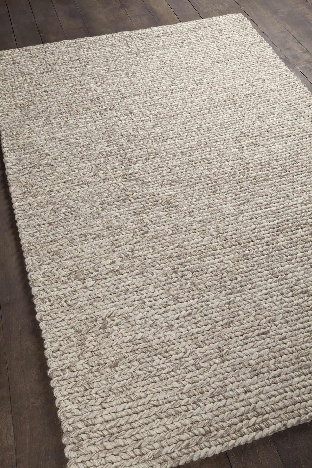 Chandra Valencia VAL-24400 Beige and Tan rug, angled side view