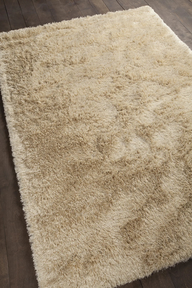 Chandra Vani VAN-13600 Beige and Cream rug, angled side view