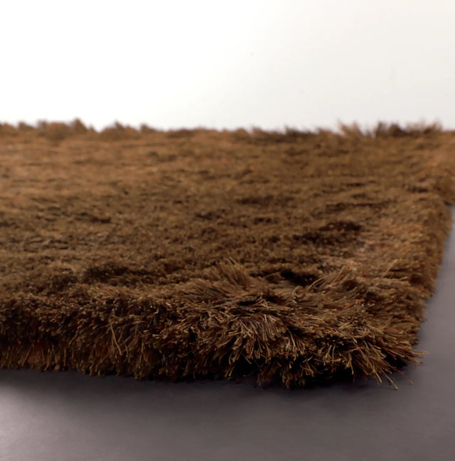 Chandra Vani VAN-13601 Brown and Rust rug, corner detail