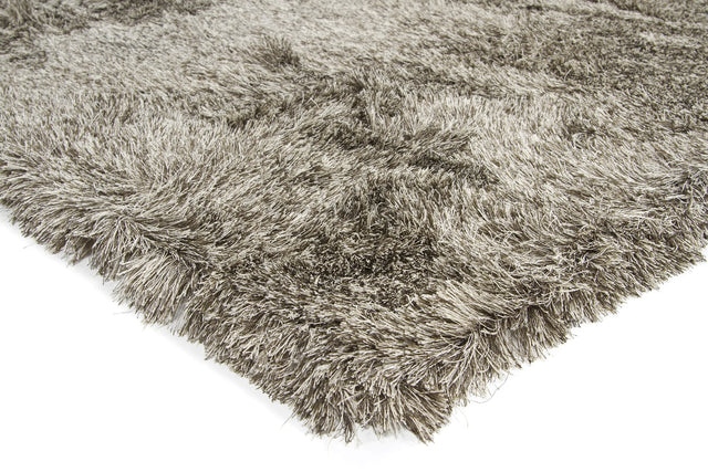 Chandra Vani VAN-13611 Charcoal and Ivory rug, corner detail