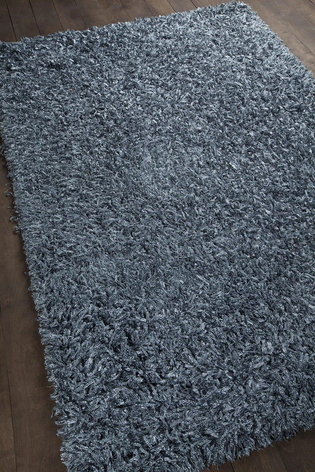 Chandra Vega VEG-40500 Blue rug, angled side view