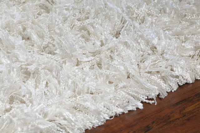Chandra Vega VEG-40502 White rug, side detail view