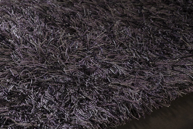 Chandra Vilma VIL-43101 Purple rug, side detail view