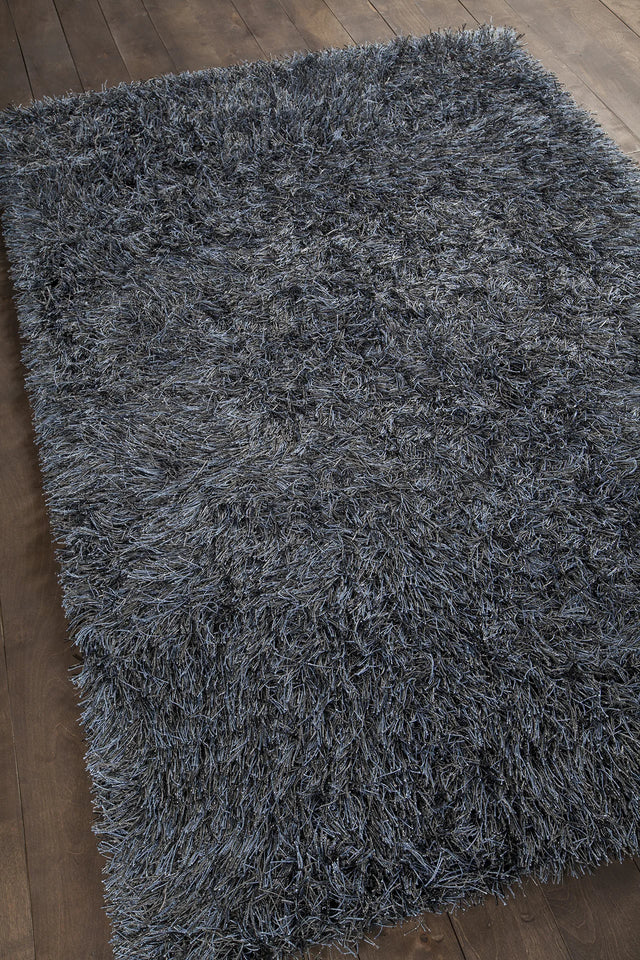 Chandra Vilma VIL-43103 Black rug, angled side view