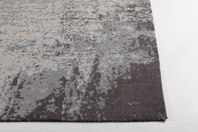 Chandra Willa WIL-46605 Black and Grey and Beige rug, corner detail