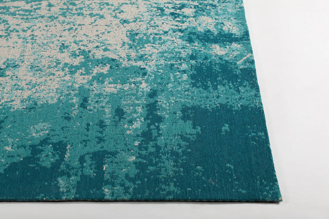 Chandra Willa WIL-46606 Blue and Beige rug, corner detail
