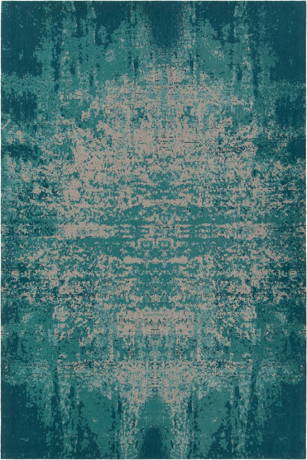 Chandra Willa WIL-46606 Blue and Beige rug, flat view