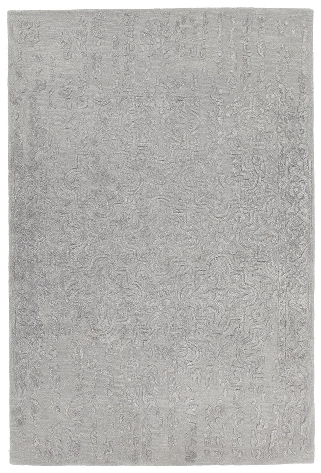 Chandra Xia XIA-43702 Grey rug, flat view