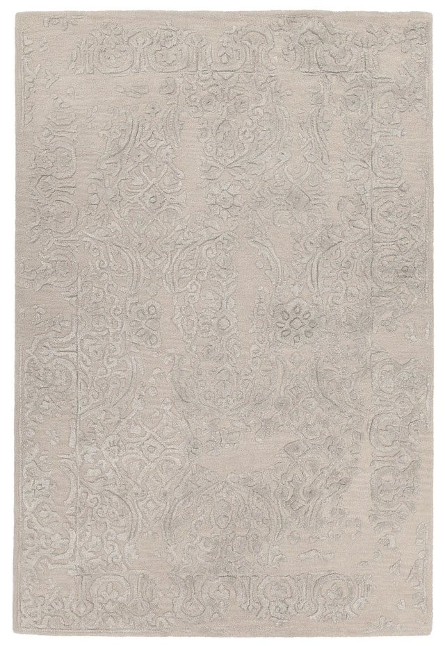 Chandra Xia XIA-43703 pink and Silver rug, flat view