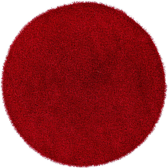 Chandra Zara ZAR-14502 Red round rug, flat view