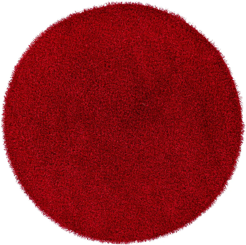 Chandra Zara ZAR-14502 Red round rug, flat view