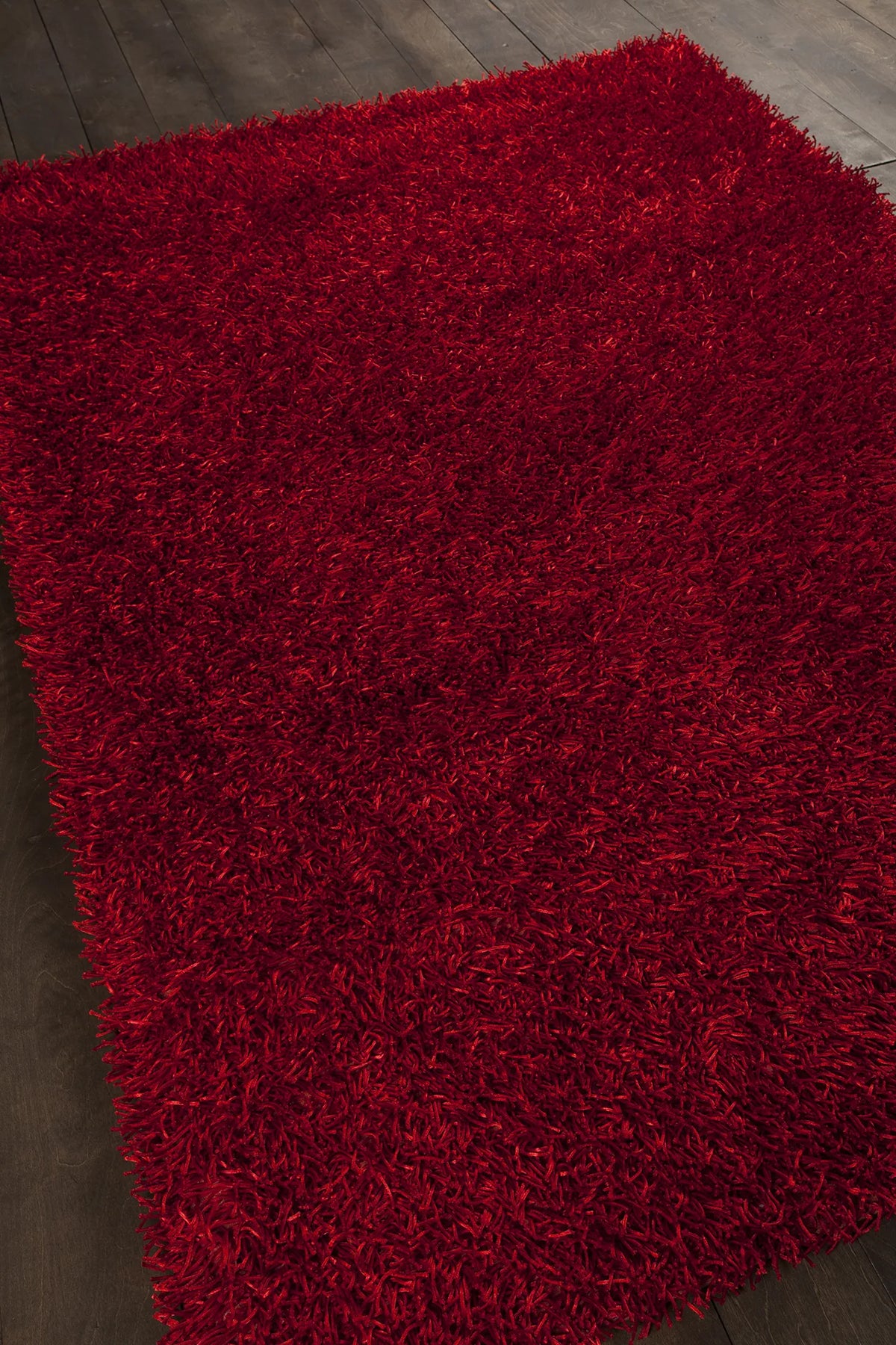 Chandra Zara ZAR-14502 Red rug, angled side view
