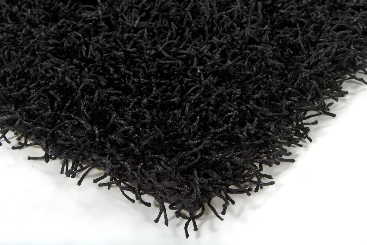 Chandra Zara ZAR-14503 Black rug, corner detail