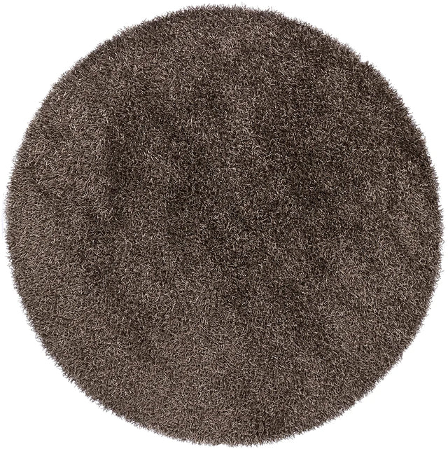 Chandra Zara ZAR-14506 Grey round rug, flat view