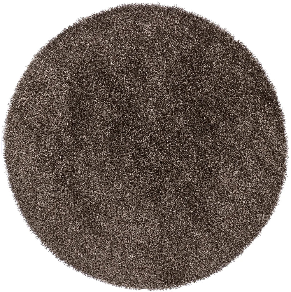 Chandra Zara ZAR-14506 Grey round rug, flat view