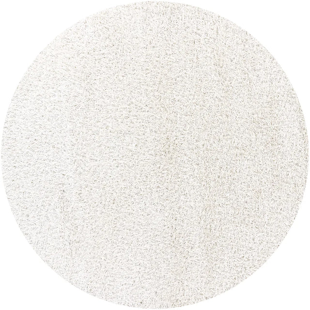 Chandra Zara ZAR-14508 White round rug, flat view