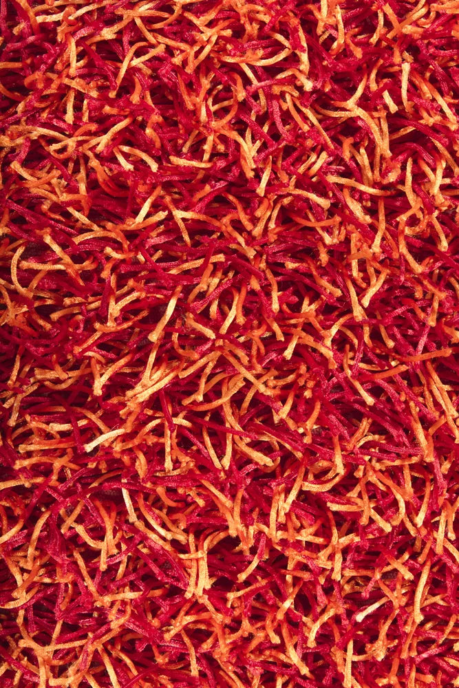 Chandra Zara ZAR-14510 Red and Orange rug, texture close-up