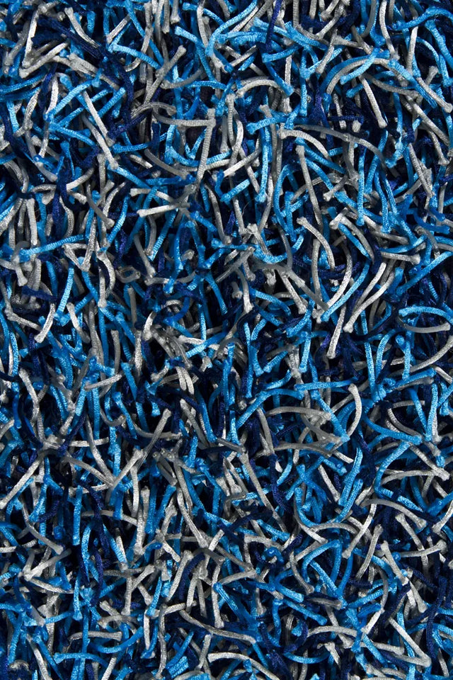 Chandra Zara ZAR-14512 Navy and Blue and Grey rug, texture close-up