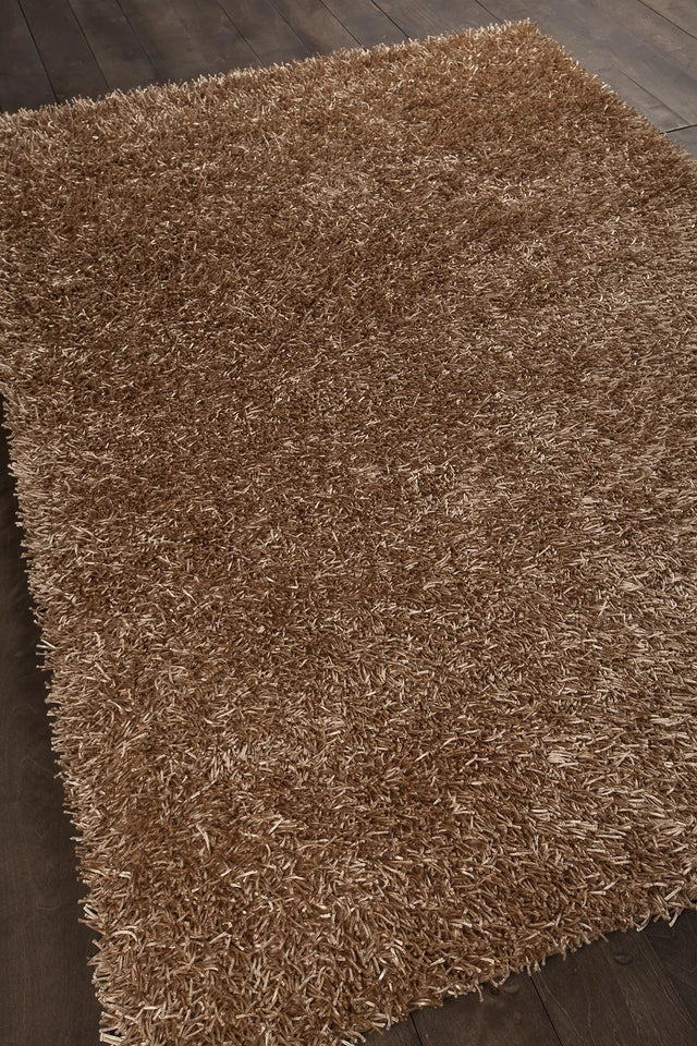 Chandra Zara ZAR-14539 Tan rug, angled side view