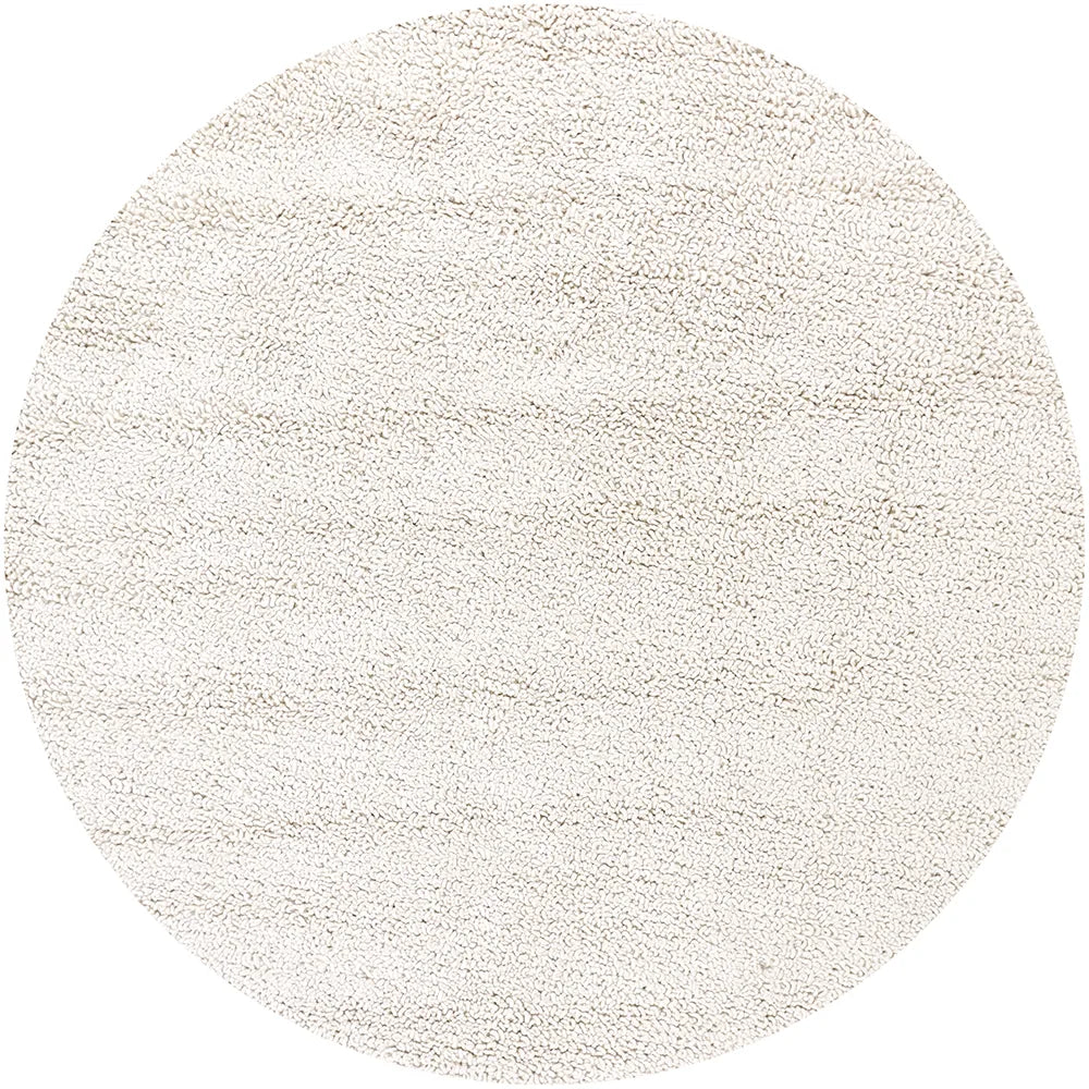 Chandra Zeal ZEA-20600 White round rug, flat view