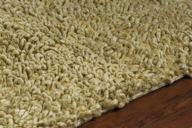Chandra Zeal ZEA-20603 Olive Green rug, side detail view