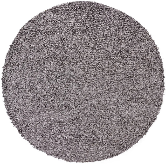 Chandra Zeal ZEA-20604 Charcoal round rug, flat view