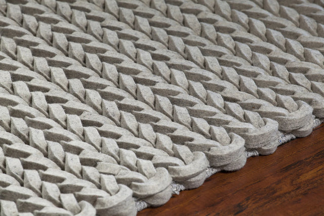 Chandra Zensar ZEN-10000 Ivory rug, side detail view