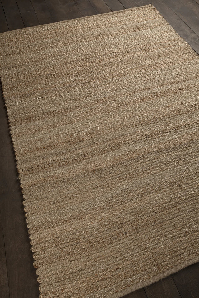 Chandra Zola ZOL-17100 Natural Tan rug, angled side view