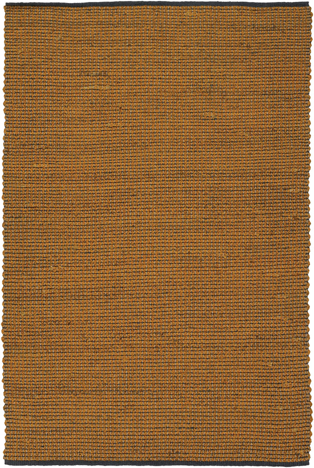Chandra Zola ZOL-17101 Orange and Charcoal rug, flat view