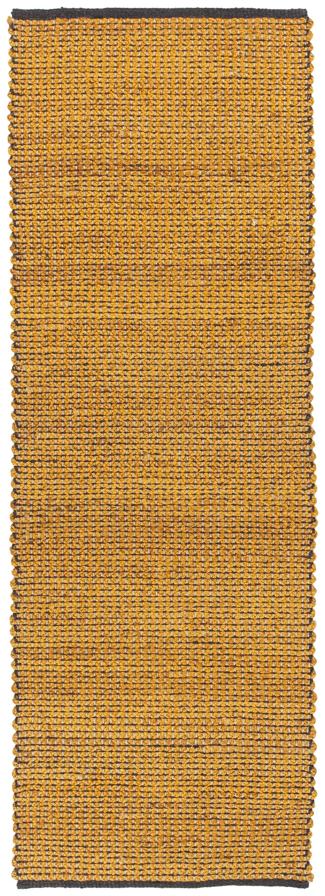 Chandra Zola ZOL-17101 Orange and Charcoal runner rug, flat view