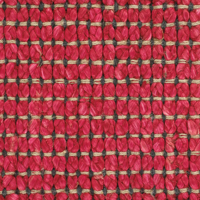 Chandra Zola ZOL-17103 Red and Charcoal rug, texture close-up