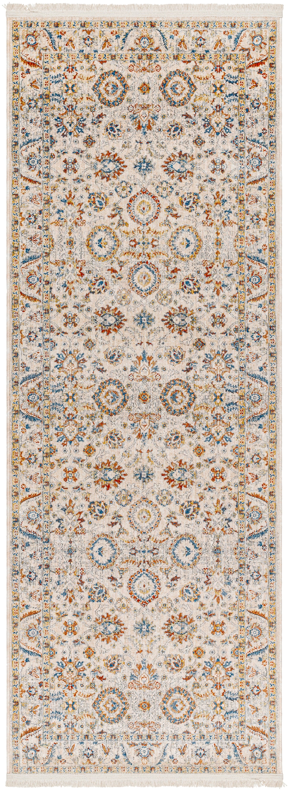 Surya Chicago Chg-2305 Slate, Light Beige, Mustard, Blue, Rust Rug.