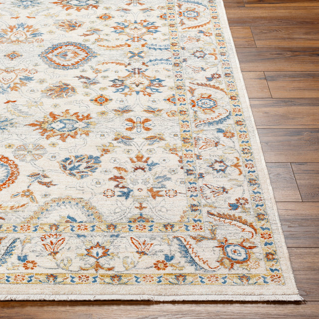 Surya Chicago Chg-2305 Slate, Light Beige, Mustard, Blue, Rust Rug.
