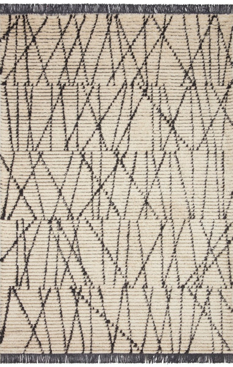 Chris Loves Julia x Loloi Alice Ali-01 Cream/Charcoal Rugs.