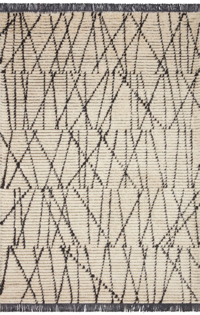 Chris Loves Julia x Loloi Alice Ali-01 Cream/Charcoal Rugs.