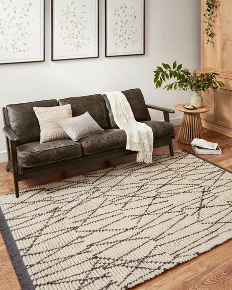 Chris Loves Julia x Loloi Alice Ali-01 Cream/Charcoal Rugs.