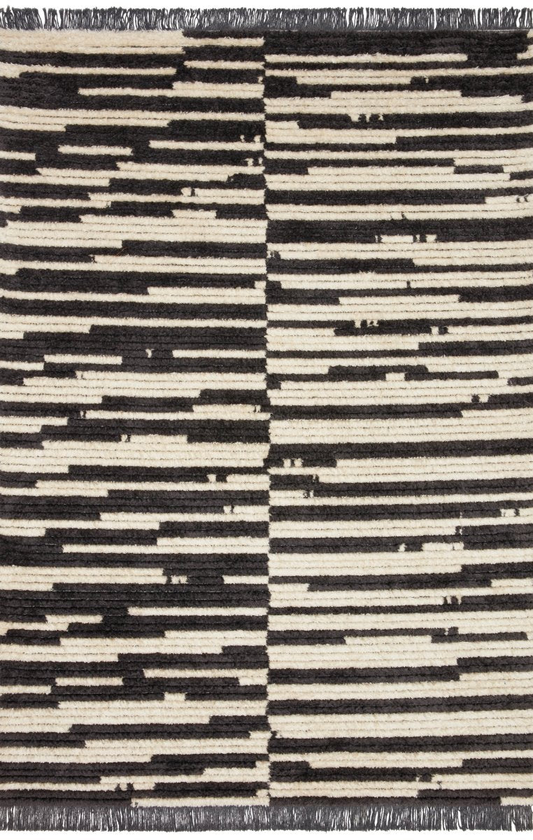 Chris Loves Julia x Loloi Alice Ali-03 Cream/Charcoal Rugs.